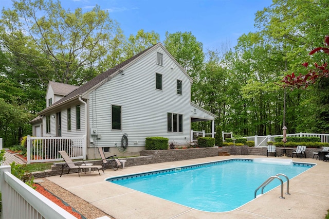11 Sledding Hill Ln, Lee, NH 03861 - view of pool with a patio and view of wooded area
