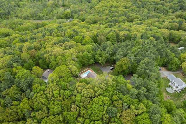 11 Sledding Hill Ln, Lee, NH 03861 - drone / aerial view of a heavily wooded area
