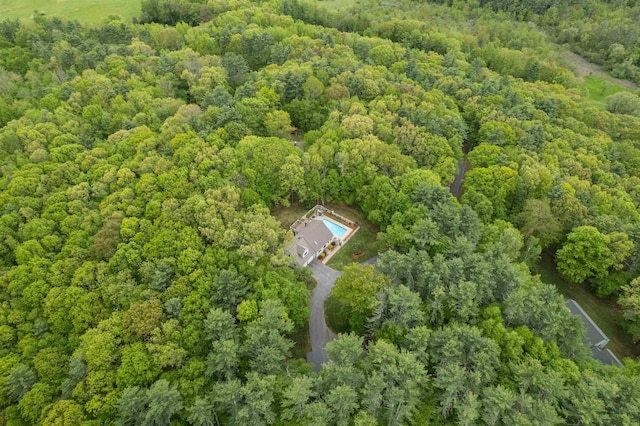 11 Sledding Hill Ln, Lee, NH 03861 - view from above of property with a forest