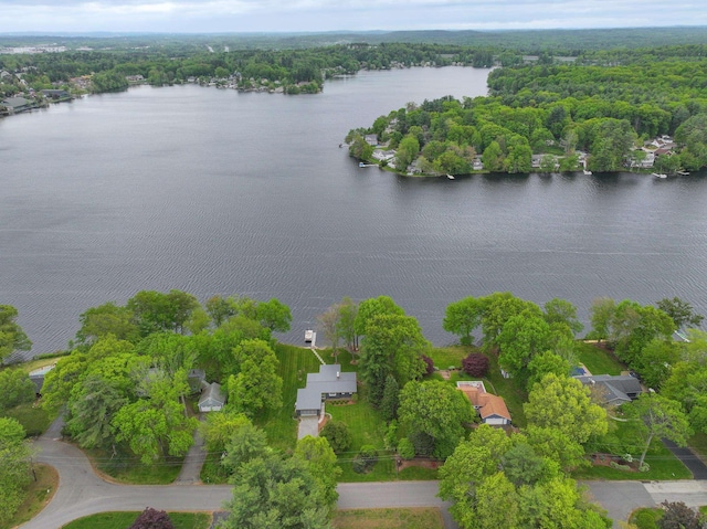 28 Woodvue Rd, Windham, NH 03087 - aerial view of a large body of water and a heavily wooded area
