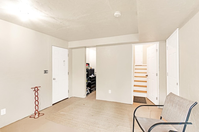 1191 Beech Ridge Rd, North Berwick, ME 03906 - living area with stairs