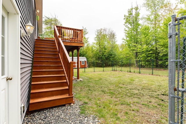 1191 Beech Ridge Rd, North Berwick, ME 03906 - view of yard with stairway and a deck