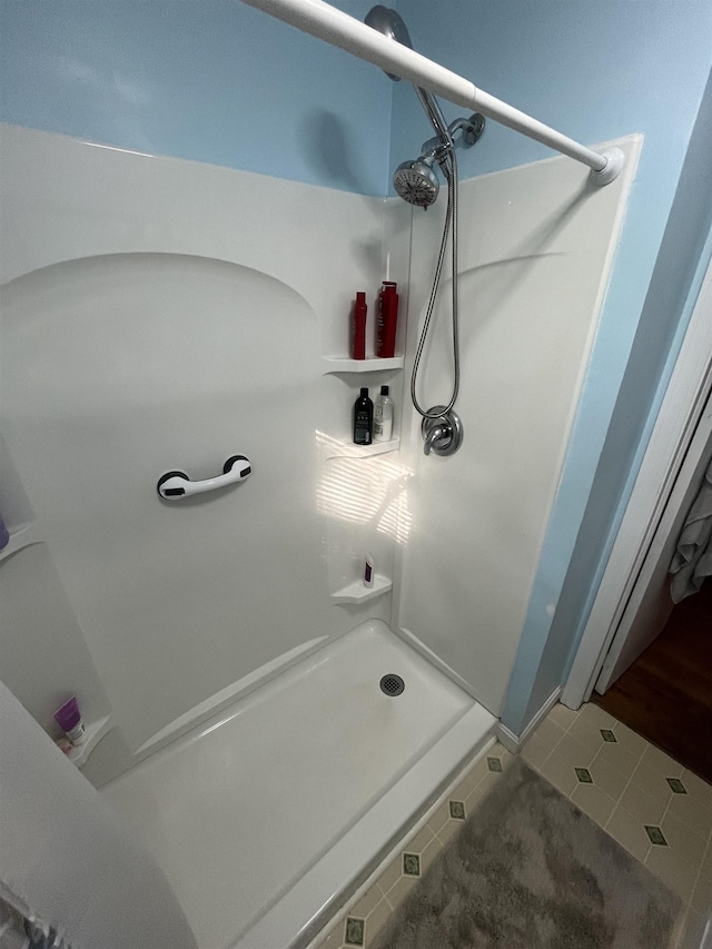 14 Brierwood Ln, Burlington, VT 05408 - full bath with a shower stall and tile patterned flooring