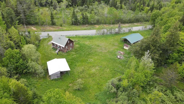 3342 E Hill Rd, Wolcott, VT 05680 - view from above of property with a forest