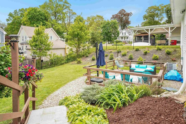 104 Lodge St, Manchester, NH 03104 - view of yard with an outdoor hangout area