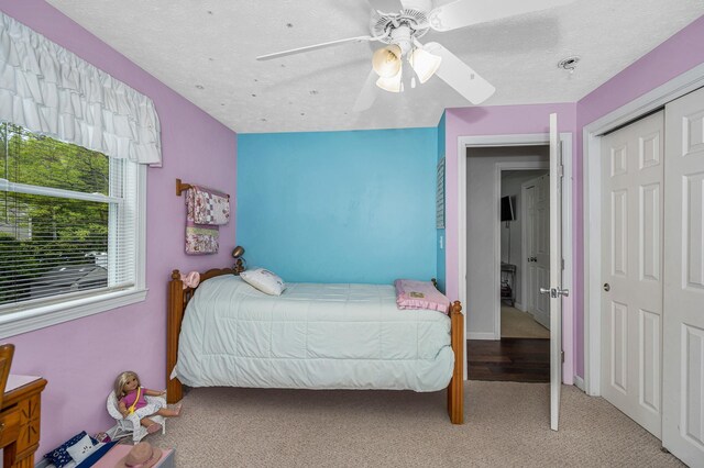 28 Hardy Rd, Londonderry, NH 03053 - bedroom featuring carpet flooring, a closet, and ceiling fan