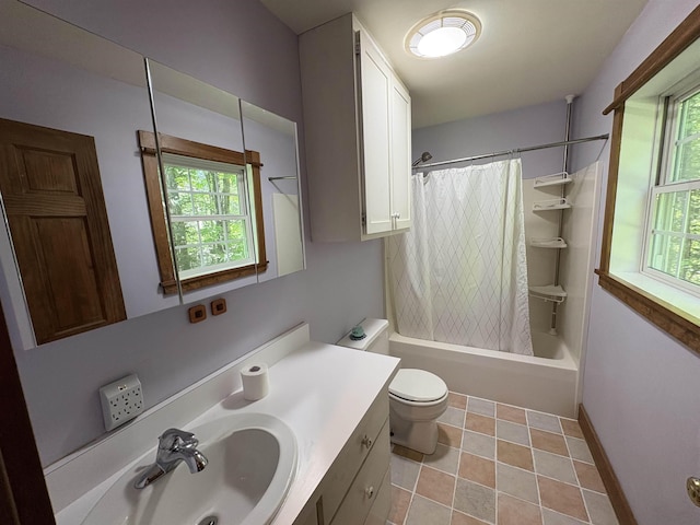 10 Youngs Rd, East Haven, VT 05837 - bathroom featuring vanity, toilet, and shower / tub combo with curtain