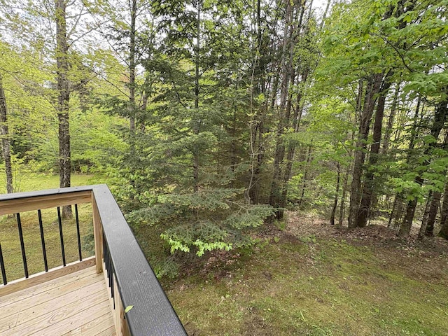 10 Youngs Rd, East Haven, VT 05837 - view of yard featuring a forest view and a deck