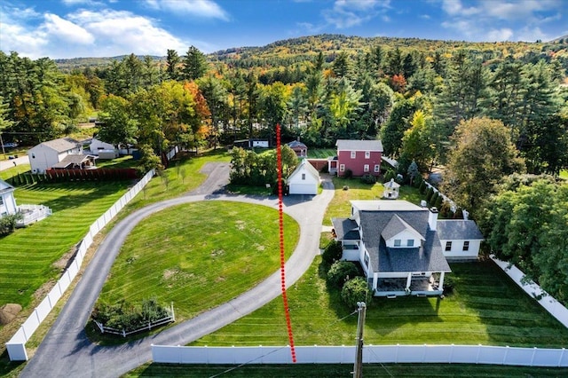 140 S Mast St, Goffstown, NH 03045 - aerial view of property and surrounding area featuring a forest
