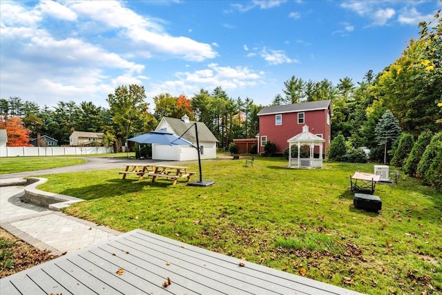 140 S Mast St, Goffstown, NH 03045 - view of yard with a gazebo and a deck