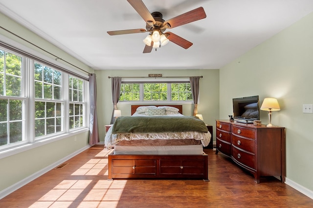 19 Steeple Chase Dr, Hampstead, NH 03841 - bedroom featuring wood finished floors, baseboards, and a ceiling fan