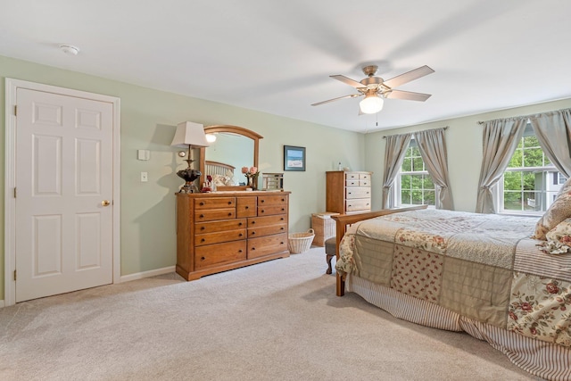 15 Fox Meadow Ln, Merrimack, NH 03054 - bedroom featuring carpet, ceiling fan, and baseboards