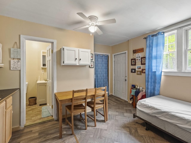 450 Leighton Corner Rd, Wakefield, NH 03872 - dining room featuring ceiling fan