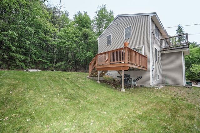 29 Isaac Frye Hwy, Wilton, NH 03086 - rear view of property featuring a yard and a deck