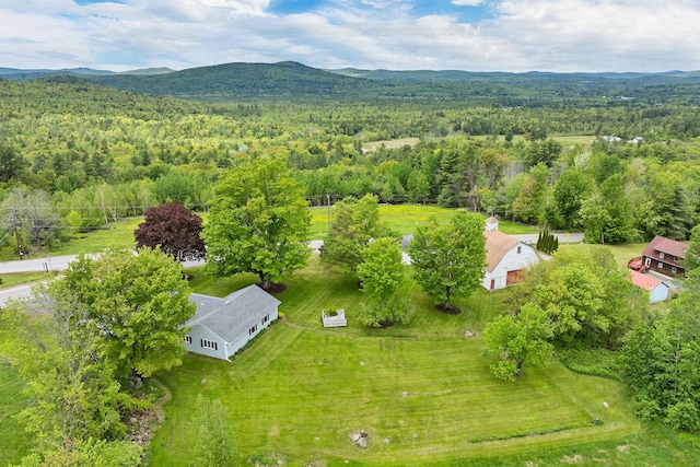 223 Deering Center Rd, Deering, NH 03244 - aerial view of a heavily wooded area and a mountainous background