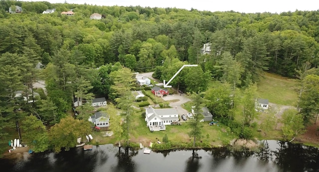 3 Hanson Way, Hollis, NH 03049 - aerial overview of property's location with a nearby body of water and a heavily wooded area