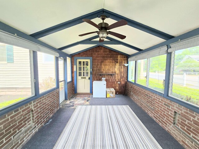 366 S Main St, Concord, NH 03301 - unfurnished sunroom with ceiling fan