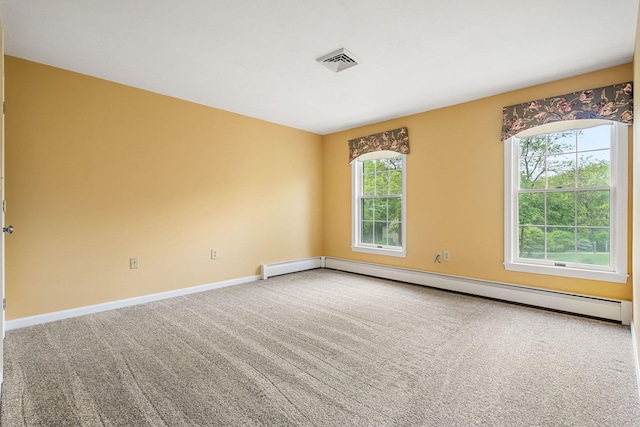 47 Blossom Rd, Windham, NH 03087 - empty room featuring baseboards, carpet floors, and a baseboard radiator