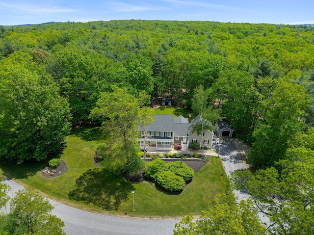 47 Blossom Rd, Windham, NH 03087 - view from above of property featuring a heavily wooded area