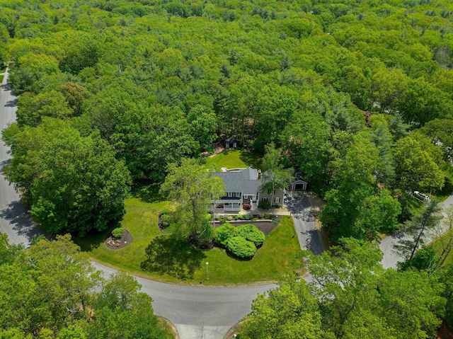 47 Blossom Rd, Windham, NH 03087 - view of subject property with a heavily wooded area