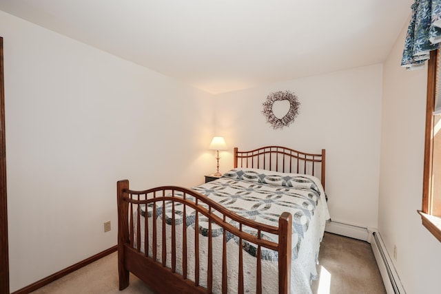 144 Whitten Rd, Milford, NH 03055 - carpeted bedroom featuring baseboards and baseboard heating
