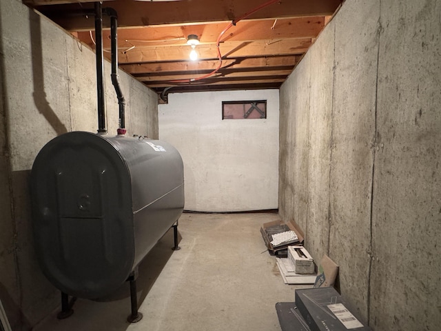 689 Hard Scrabble Rd, Sweden, ME 04008 - unfinished basement with heating fuel