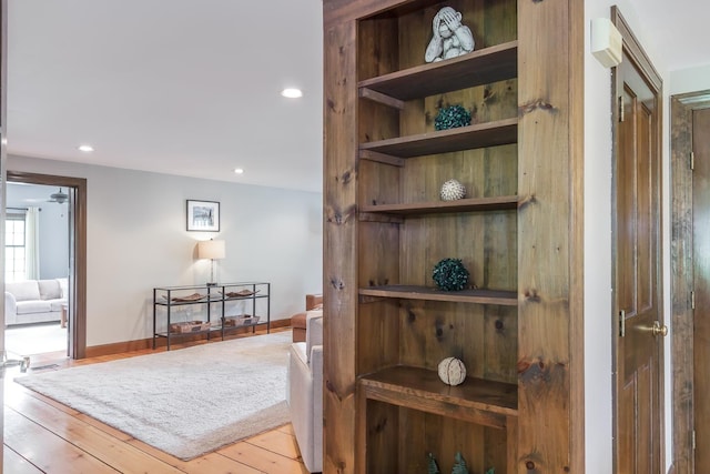 19 Cambridge Rd, Hampstead, NH 03841 - hall featuring recessed lighting, wood finished floors, and baseboards