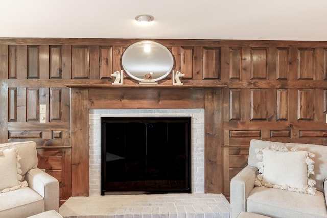 19 Cambridge Rd, Hampstead, NH 03841 - detailed view of a brick fireplace
