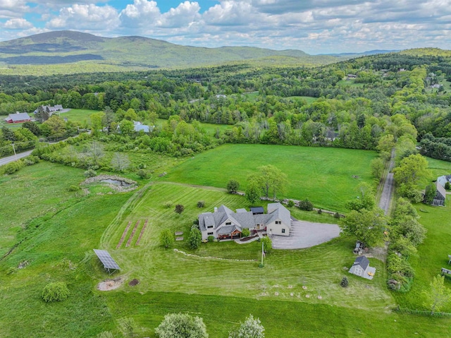 93 Rowell Hill Rd, New London, NH 03257 - overview of rural landscape with mountains