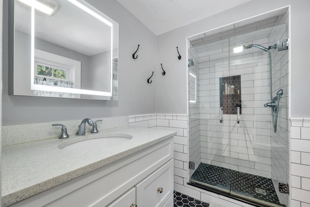 92 Mace Rd, Hampton, NH 03842 - bathroom featuring vanity and a shower stall