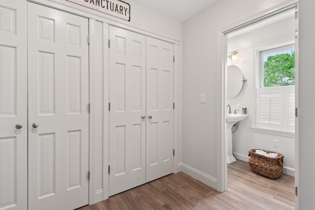 345 Williams Rd, Littleton, NH 03561 - bathroom with wood finished floors and baseboards