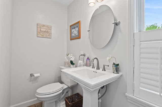 345 Williams Rd, Littleton, NH 03561 - half bathroom with toilet and baseboards