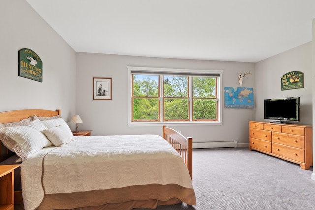 345 Williams Rd, Littleton, NH 03561 - carpeted bedroom with a baseboard radiator