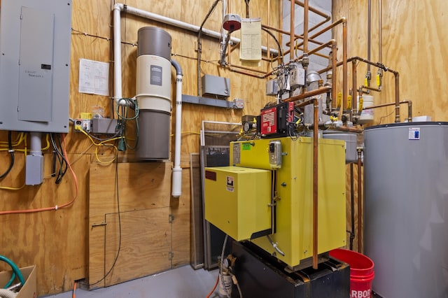 345 Williams Rd, Littleton, NH 03561 - utilities with water heater, a central vacuum unit, and electric panel