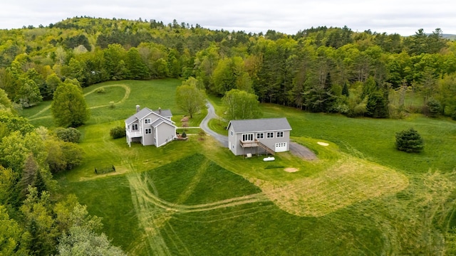 345 Williams Rd, Littleton, NH 03561 - view from above of property with a heavily wooded area