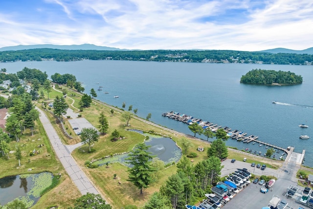 51 Cardinal Dr Unit B, Laconia, NH 03246 - drone / aerial view of a water and mountain view
