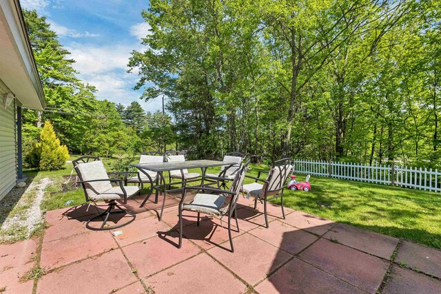 4 Johns Dr Unit A, Hooksett, NH 03106 - view of patio / terrace with outdoor dining area