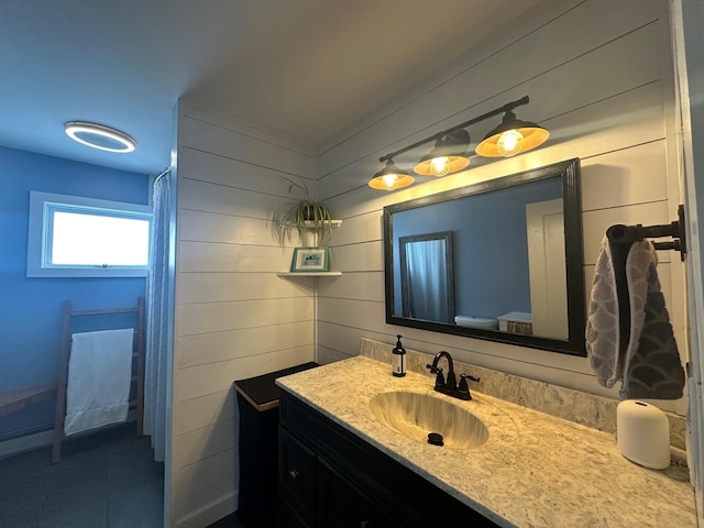 8 Main St, Bennington, NH 03442 - bathroom featuring vanity and tile patterned floors