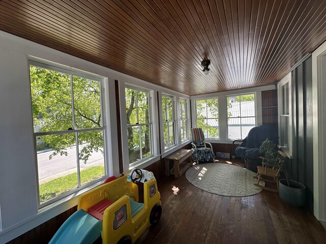 8 Main St, Bennington, NH 03442 - sunroom / solarium with wooden ceiling and hardwood / wood-style flooring