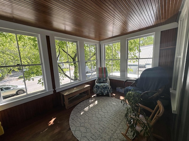 8 Main St, Bennington, NH 03442 - sunroom / solarium with plenty of natural light, wood finished floors, and wood ceiling