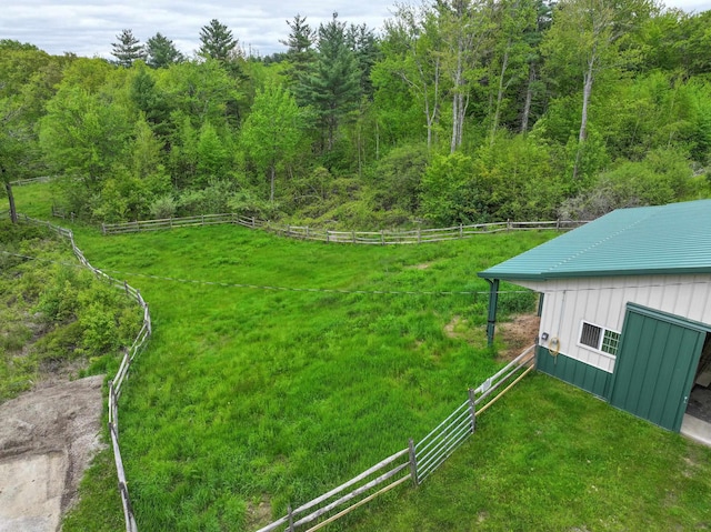 278 N Rd, Deerfield, NH 03037 - view of yard featuring a wooded view