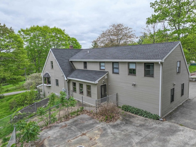 278 N Rd, Deerfield, NH 03037 - view of front facade with a chimney and roof with shingles