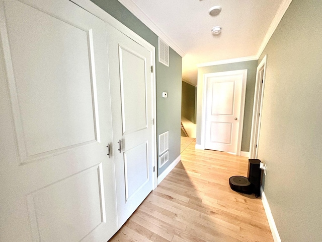 17 Callaway Dr Unit 4, Concord, NH 03301 - corridor featuring light wood-type flooring, baseboards, and ornamental molding