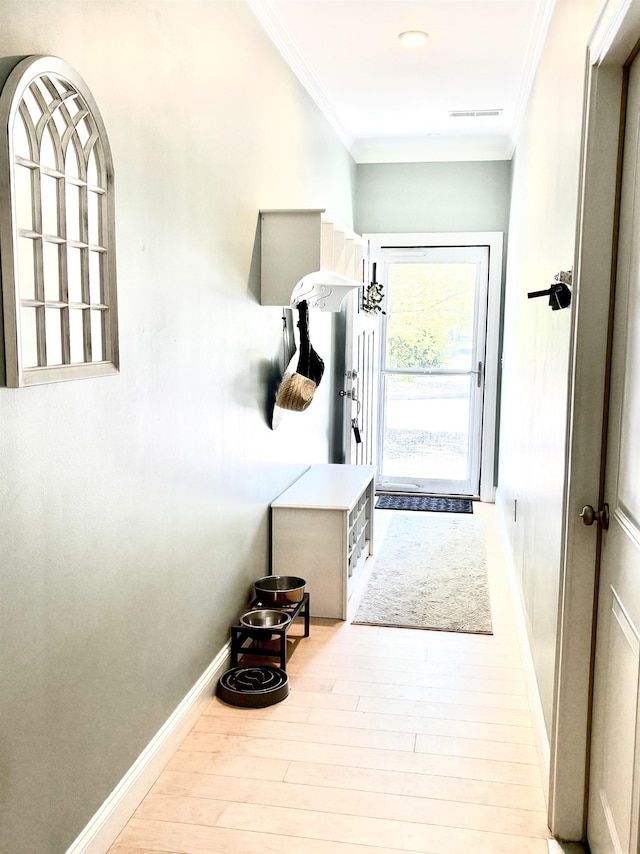 17 Callaway Dr Unit 4, Concord, NH 03301 - corridor with ornamental molding, wood finished floors, and baseboards