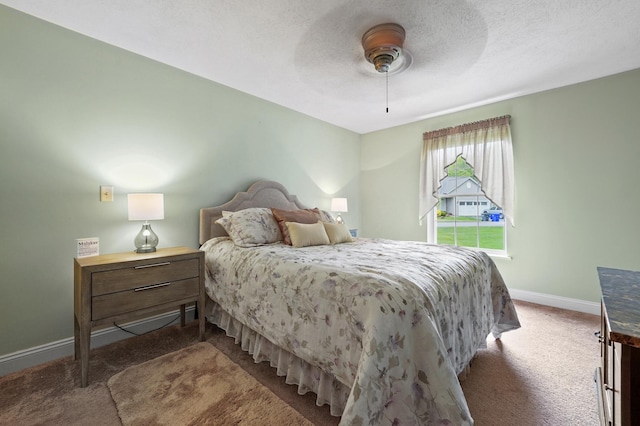 27 Autumn Ln, Hampstead, NH 03826 - carpeted bedroom featuring baseboards, ceiling fan, and a textured ceiling