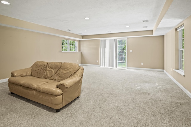 27 Autumn Ln, Hampstead, NH 03826 - carpeted living room with baseboards, healthy amount of natural light, and recessed lighting