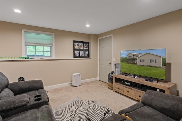 6 Pheasant Run Rd, Fairfax, VT 05454 - carpeted living room featuring baseboards and recessed lighting