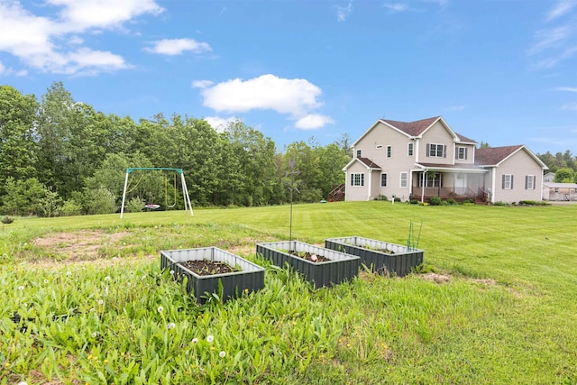 6 Pheasant Run Rd, Fairfax, VT 05454 - view of grassy yard with a vegetable garden