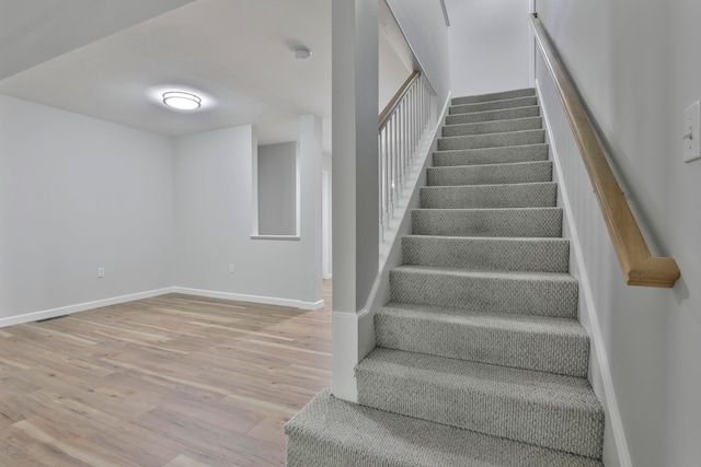 1465 Hooksett Rd Unit 403, Hooksett, NH 03106 - stairs featuring wood finished floors and baseboards