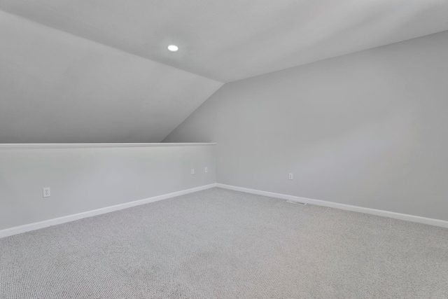 1465 Hooksett Rd Unit 403, Hooksett, NH 03106 - additional living space with lofted ceiling, carpet, baseboards, and recessed lighting